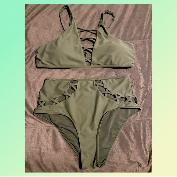 Rue21 Other - Rue 21 High Waist Cut Out Bikini